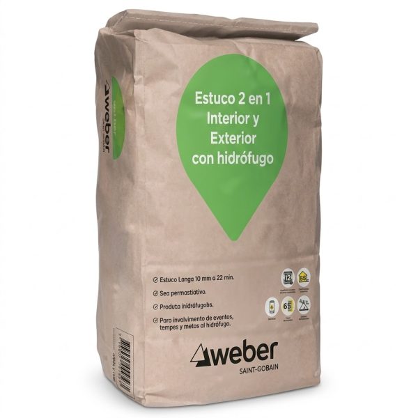 Estuco 2 en 1 con hidrófugo